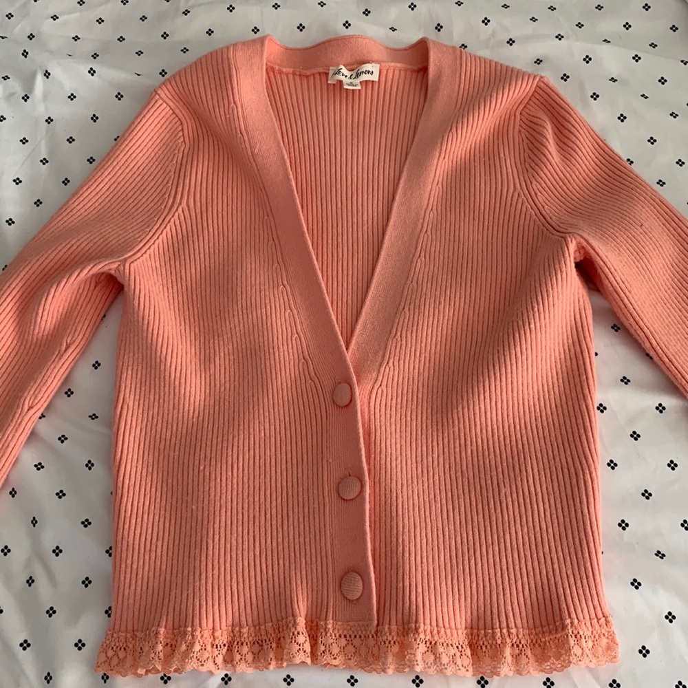For Love & Lemons Cardigan Peach Sz S